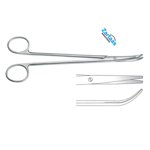 Tijeras de Disección/Operación THOREK de Acero Inoxidable de Alta Calidad, Curvas, 19 cm, Instrumentos Quirúrgicos - Product Image 2