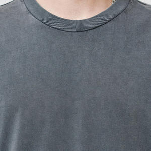 Camiseta Extra Grande para Hombre, Lavada al Ácido, 100% Algodón, Alta Calidad, Transpirable, Antiarrugas, Cómoda, Moderna, Estilo Urbano - Product Image 3