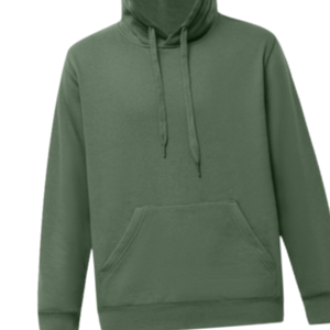 Sudadera con Capucha Verde Unisex, Sudadera con Capucha Lisa de Felpa de Algodón Premium, Ropa de Invierno, Estilo Urbano Informal, Corte Regular, al por Mayor - Product Image 4