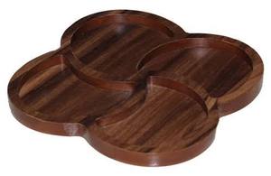 Bandeja de Madera de Diseño Moderno, Diseño Cuadrado y Redondo Indio, para Decoración del Hogar, Utensilios de Cocina para Bodas y Ramadán - Product Image 3