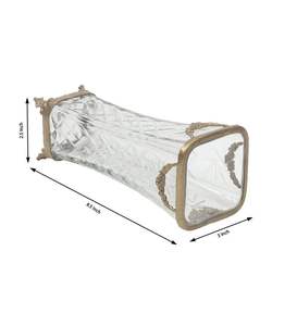 Florero de Metal hecho a mano con diseño bohemio antiguo, jarrón de mesa hecho de vidrio, hierro, latón, aluminio para decoración del hogar - Product Image 3