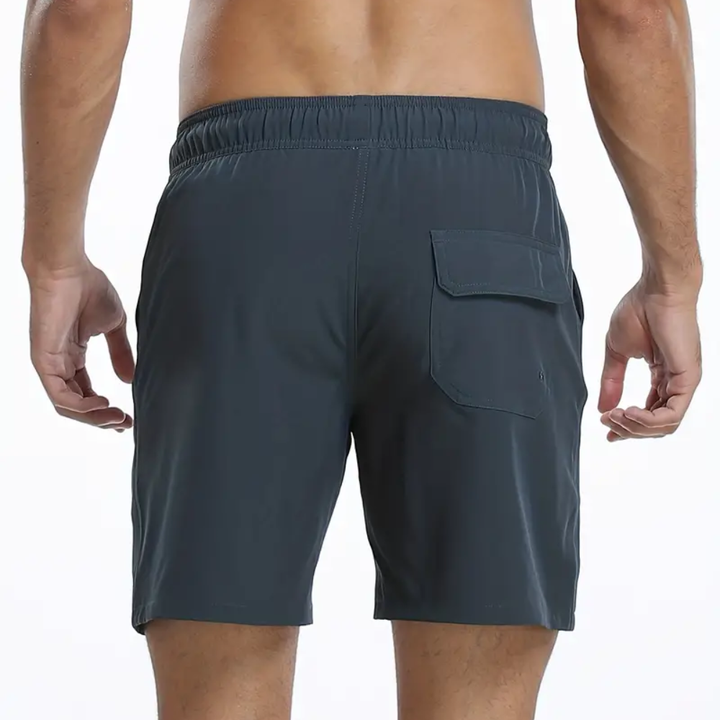 2023 Men's Athletic Unisex Casual Summer Running Shorts New Style Solid Pattern Jogging Uniform Elastic Waist Wholesale Stock