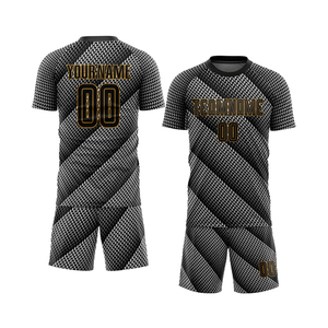 ฟุตบอลเยาวชนสวมเครื่องแบบฟุตบอลสําหรับทีมคลับแห้งเร็วผู้ชายพิมพ์จํานวนที่กําหนดเองตาข่ายที่กําหนดเอง OEM วัสดุทําเอง - Product Image 3