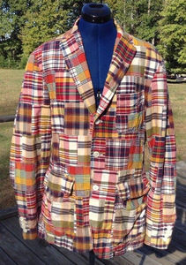 Veste Blazer Costume de Mariage Vintage en Laine/ Tartan/ Plaid - Product Image 3