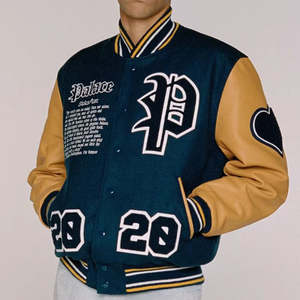 Chaqueta Universitaria Personalizada 2024 con Parche de Chenilla Bordado, 100% Lana, Chaqueta Bomber Vintage Roja y Blanca para Hombre - Product Image 5