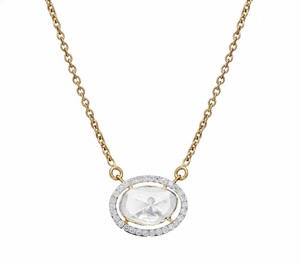Pendentif classique en perle de polki, bijoux fins de luxe sophistiqués pour femmes, adapté aux cérémonies de mariage, aux tenues festives et aux cadeaux - Product Image 2