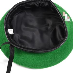 Haute qualité 100% laine béret français personnalisé brodé tactique Design élégant femmes hiver couleur personnalisée fête décontractée - Product Image 6