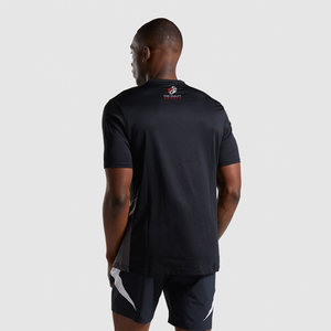 T-shirts de sport à manches courtes pour hommes, 100% polyester, logo personnalisé, solides, fitness, séchage rapide, personnalisés, vierges, tricotés, 200g - Product Image 6