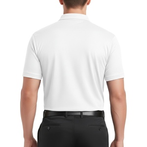 เสื้อโปโลผู้ชายผ้าโพลีเอสเตอร์คอตตอนระบายอากาศได้ดี พิมพ์ลายปักตามสั่ง คุณภาพสูง ป้ายสั่งทำได้ MOQ ต่ำ - Product Image 4