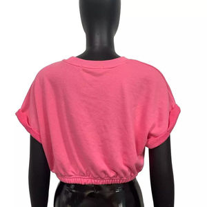 เสื้อยืดออกกำลังกายแขนสั้นทรงครอป รุ่นใหม่ล่าสุด ดีไซน์ลายริบคู่ ขอบยางยืด น่ารัก ใส่ได้ทั้งชายหญิง เหมาะสำหรับฤดูร้อน ปี 2026 - Product Image 4