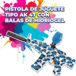 Idrogel AK 47 per pistola giocattolo per ragazzi, giocattolo elettronico morbido in PC e plastica con funzione Splatter Ball, modello M416 e proiettili ad acqua - Product Image 4