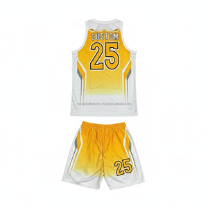 Ensemble de maillots de basket-ball pour hommes en gros, uniformes personnalisés pour adultes, t-shirts et shorts pas chers, tenues de basket-ball pour femmes en polyester - Product Image 2