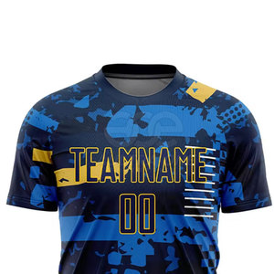 Camiseta de Fútbol Elegante y Duradera, Manga Corta, Transpirable, Ligera, 100% Poliéster, Ecológica, Diseño Personalizado, Servicio OEM - Product Image 5
