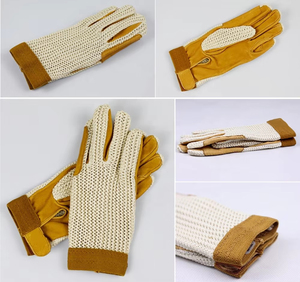 ถุงมือขี่ม้ากีฬาแบบกำหนดเองได้ ทำจากหนัง PU สายรัดข้อมือปรับได้ ซับเหงื่อ ระบายอากาศ รองรับการใช้งานหน้าจอสัมผัส - Product Image 6