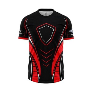 E Sports Competición Impreso Camisetas Alta calidad Transpirable Ligero Diseños personalizados Poliéster Spandex Camiseta Hombres E-Sports - Product Image 5