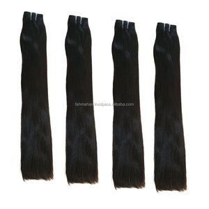 Cheveux humains vierges Remy de qualité supérieure, pleine longueur, 100 % naturels, alignés sur la cuticule, indonésiens, lisses, doux, brillants, qualité supérieure - Product Image 3