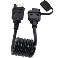 Rallonge de fil de remorque Connecteur à 4 broches à 4 voies Cordon extensible côté véhicule et côté remorque 36''