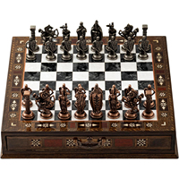 Juegos de Ajedrez de madera de lujo tableros hechos a mano con piezas Staunton precios al por mayor en Alibaba Estilo Vintage por AYAANS