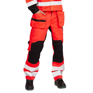 Personalizado Unisex Cargo Venta al por mayor Construcción Barato Soldadura Ropa DE TRABAJO Pantalones Cinta reflectante Estiramiento Pantalones DE TRABAJO Servicio OEM - Product Image 1