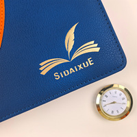 SIDAIXUE Cahier A4 d'affaires en cuir PU Agenda agenda personnalisé avec fermeture magnétique