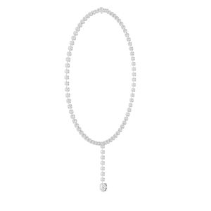 สร้อยคอเพชรทรงเรเดียนท์คัท ดีไซน์หรูหรา ผลิตจากเพชรเลี้ยงในห้องปฏิบัติการ ดีไซน์ตามสั่ง รับรองโดย IGI ชุบทอง ทันสมัย เหมาะสำหรับผู้หญิง ของขวัญงานแต่งงาน - Product Image 2