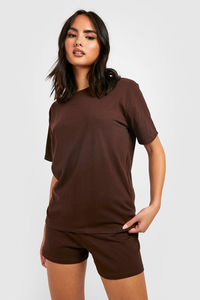 2025 Latest Women Short <b>T</b> <b>Shirt</b> & Short Sets O Neck <b>Collar</b> Short Sleeve Women Summer Twin Shorts Sets With Customized Logo - Product Image 5