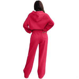 Chándal de Invierno de Alta Calidad para Mujer, Estilo Urbano, Logotipo Personalizado, Talla Grande, Peso Medio, 100% Algodón, Transpirable, de Secado Rápido - Product Image 2