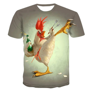 Camiseta de Hombre Oversize con Estampado 3D, Algodón Premium de Alto Gramaje, Diseño Gráfico Único, Ajuste Holgado, Manga Corta, Cuello Redondo, Estilo Urbano - Product Image 3