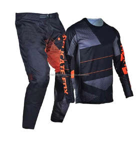 Ensemble chemise et pantalon de motocross unisexe grande taille, vente en gros, logo personnalisé, course automobile, séchage rapide, respirant, maillot de course - Product Image 2