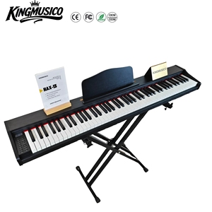 Piano Digital Portátil de 88 Teclas con Acción de Martillo HAX-13 para Principiantes y Estudiantes, 128 Ritmos, <span class=keywords><strong>80</strong></span> Canciones, OEM, Venta al Por Mayor - Product Image 1