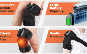 Masajeador de Rodilla con Calor 2026, Masajeador Eléctrico Inteligente con Terapia de Calor y Vibración para Hombros, Brazos y Rodillas para Aliviar el Dolor - Product Image 4