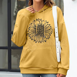 Sudaderas con Capucha Personalizadas para Mujer, Tejidas en Invierno, 100% Algodón, con Estampado, Casuales, MOQ Bajo - Product Image 2