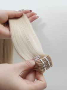 Extensions de cheveux à clipser professionnelles, cheveux humains naturels, invisibles - Product Image 4