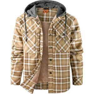Chaqueta de Tartán para Hombre, Tela de Franela Suave al Tacto, Ropa Casual de Invierno, Venta al Por Mayor - Product Image 2