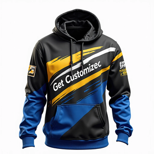 Sudadera con Capucha Extra Grande Personalizada y Duradera para Hombre, 100% Poliéster, Mezcla de Algodón Básico, Ropa Urbana para Invierno, Suave y Cómoda - Product Image 1