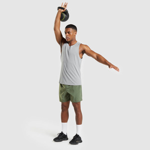 Camiseta sin mangas de gimnasio personalizada de alta calidad para hombre, de punto, transpirable, de secado rápido, 100% algodón, estilo informal, logotipo de talla de Color personalizado - Product Image 6