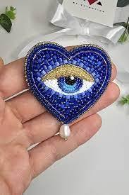 Premium Fabric <b>Brooch</b> with Bullion Wire Embroidery Safety <b>Pin</b> Attachment for Ceremonial Wear Decorative Bullion Thread <b>Brooches</b> - Product Image 3