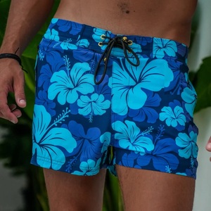 100% Polyester American Size <b>Men's</b> Sexy Beach <b>Shorts</b> Front Logo Drawstring Closure Waterproof Breathable Lightweight Swim <b>Shorts</b> - Product Image 4