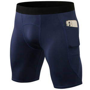 Short de compression pour hommes de haute qualité fabriqué au Pakistan Offre Spéciale à motifs solides avec marque privée - Product Image 2