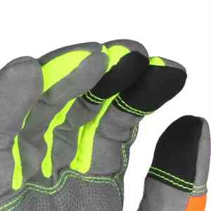 Guantes mecánicos de alto rendimiento Guantes mecánicos industriales resistentes a impactos de cuero sintético resistente - Product Image 2