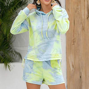 Conjuntos de Sudadera con Capucha para Mujer, 100% Algodón, Transpirables, Ligeros, Personalizables, Ropa Urbana de Verano - Product Image 5