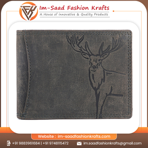 Cartera de hombre de la mejor calidad con cadena de cierre abierto bordado decoración India exportación venta mejor precio tarjetero Cartera de caballero - Product Image 6