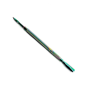 Rainbow Color Nail Cuticle Pusher Toe Nail Cuticle <b>Remover</b> Non Slip Handle V Shape Tip Cuticle Pushers - Product Image 1
