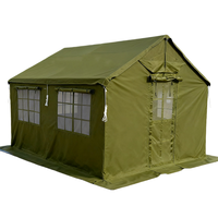 Tente de secours d'urgence en toile, portable, respirante, pour l'extérieur, quatre saisons, imperméable, installation rapide, temporaire, pour tremblements de terre et inondations