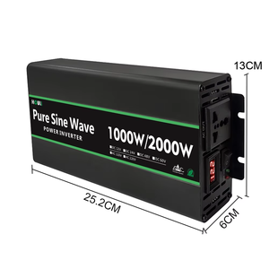 Convertisseur d'énergie à onde sinusoïdale pure HOULI 2000W 1000W 3000W 12V 24V 48V 120V 230V, onduleur monophasé pour voiture hors réseau - Product Image 6
