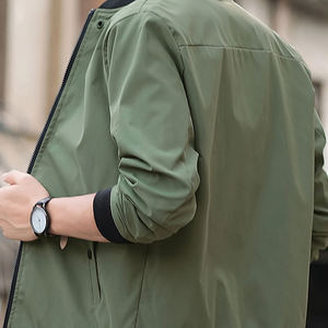 Chaqueta Deportiva Ligera Informal con Capucha para Hombre, para Invierno, de Manga Larga, con Cierre, Cuello de Béisbol, Secado Rápido, Transpirable, con Bolsillos - Product Image 2