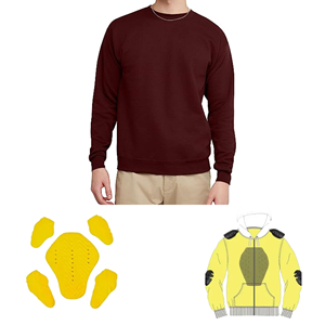 Sudadera Deportiva para Motocicleta con Protección Nivel 2 CE, Impermeable, Resistente al Viento, con Serigrafía, Tejido de 400g, Algodón y Felpa - Product Image 4