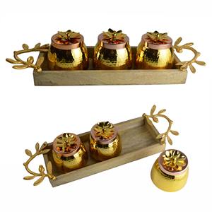 Boîtes à épices en acier inoxydable et cuivre de qualité fiable pour une cuisine minimaliste et bien organisée, compatibles lave-vaisselle, étanches et conservatrices des saveurs. - Product Image 2