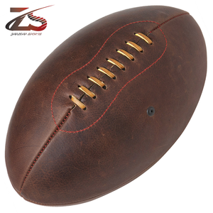 Balles de Rugby personnalisées les plus vendues en cuir véritable léger et écologique pour les sports d'entraînement professionnels en caoutchouc PVC durable - Product Image 2