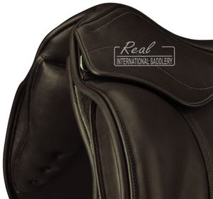 Selle anglaise en cuir de haute qualité avec rembourrage souple Selle de dressage et de saut pour l'équitation (arbre en bois/plastique) - Product Image 2